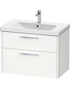 Duravit D-Code meuble sous-vasque DC4672010180000 , poignée chromée, Weiß Matt , suspendu, tiroirs 2, 784x555x460 mm