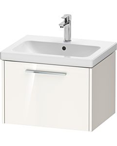 Duravit D-Code meuble sous-vasque DC4665010220000 poignée chromée, Weiß Hochglanz , suspendu, 584x400x460 mm