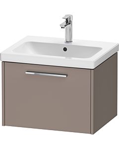 Duravit D-Code Waschtischunterschrank DC4665010430000 Griff Chrom, Basalt Matt, Wandhängend, Auszug 1, 584x400x460 mm