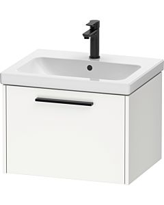 Duravit D-Code Waschtischunterschrank DC46650BD180000 Griff Diamantschwarz, Weiß Matt, Wandhängend, 584x400x460 mm