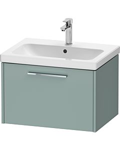 Duravit D-Code meuble sous-vasque DC4666010HG0000 poignée chromé, vert fjord mat, suspendu, coulissant 2000 , 634x400x460 mm