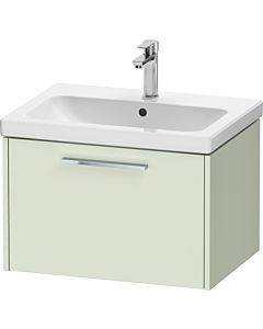 Duravit D-Code Waschtischunterschrank DC4666010HH0000 Griff Chrom, Blassgrün Matt, Wandhängend, Auszug 1, 634x400x460 mm