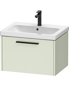 Duravit D-Code Vanity unit DC46660BDHH0000 Handle Diamond Black, Pale Green Matt, Wall-mounted, 634x400x460