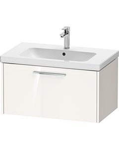 Duravit D-Code meuble sous-vasque DC4667010220000 poignée chromée, Weiß Hochglanz , suspendu, 784x400x460 mm