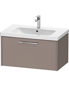 Duravit D-Code Waschtischunterschrank DC4667010430000 Griff Chrom, Basalt Matt, Wandhängend, Auszug 1, 784x400x460 mm