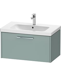 Duravit D-Code Waschtischunterschrank DC4667010HG0000 Griff Chrom, Fjordgrün Matt, Wandhängend, Auszug 1, 784x400x460 mm