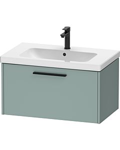 Duravit D-Code Vanity unit DC46670BDHG0000 Handle Diamond Black, Fjord Green Matt, Wall-mounted, 784x400x460 mm