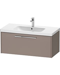 Duravit D-Code Waschtischunterschrank DC4668010430000 Griff Chrom, Basalt Matt, Wandhängend, Auszug 1, 984x400x460 mm