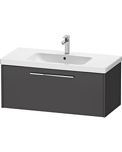 Duravit D-Code Waschtischunterschrank DC4668010490000 Griff Chrom, Graphit Matt, Wandhängend, 984x400x460 mm