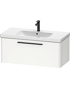 Duravit D-Code meuble sous-vasque DC46680BD180000 poignée diamant noir, Weiß Matt , suspendu, 984x400x460 mm