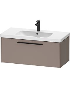 Duravit D-Code Waschtischunterschrank DC46680BD430000 Griff Diamantschwarz, Basalt Matt, Wandhängend, 984x400x460 mm