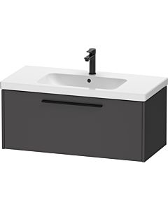 Duravit D-Code Waschtischunterschrank DC46680BD490000 Griff Diamantschwarz, Graphit Matt, Wandhängend, 984x400x460 mm