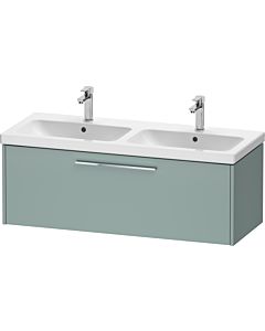 Duravit D-Code double vanity unit DC4669010HG0000 handle chrome, fjord green matt, wall-mounted, pull-out 2000 , 1184x400x460 mm