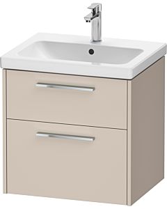 Duravit D-Code meuble sous-vasque DC4670010910000 , poignée chromée, Taupe mat, suspendu, tiroirs 2, 584x555x460 mm