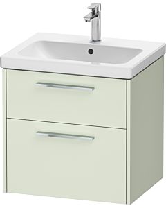 Duravit D-Code meuble sous-vasque DC4670010HH0000 , poignée chromée, vert pâle mat, suspendu, tiroirs 2, 584x555x460 mm