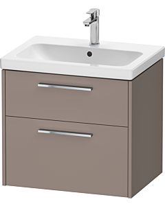 Duravit D-Code meuble sous-vasque DC4671010430000 , poignée chromée, Basalt Matt , suspendu, tiroirs 2, 634x555x460 mm