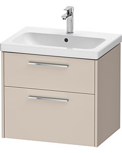 Duravit D-Code meuble sous-vasque DC4671010910000 , poignée chromée, Taupe Matt , suspendu, tiroirs 2, 634x555x460 mm