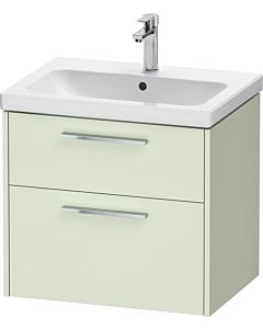 Duravit D-Code Waschtischunterschrank DC4671010HH0000 ,Griff Chrom, Blassgrün Matt, Wandhängend, Schubkästen 2, 634x555x460 mm