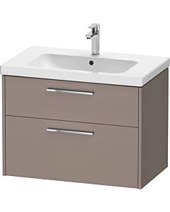 Duravit D-Code Waschtischunterschrank DC4672010430000 ,Griff Chrom, Basalt Matt, Wandhängend, Schubkästen 2, 784x555x460 mm