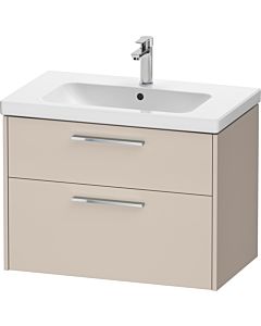 Duravit D-Code Waschtischunterschrank DC4672010910000 ,Griff Chrom, Taupe Matt, Wandhängend, Schubkästen 2, 784x555x460 mm