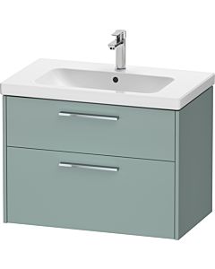 Duravit D-Code meuble sous-vasque DC4672010HG0000 , poignée chromée, vert fjord mat, suspendu, tiroirs 2, 784x555x460 mm