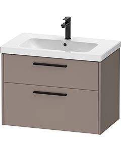 Duravit D-Code Waschtischunterschrank DC46720BD430000 ,Griff Diamantschwarz, Basalt Matt, Wandhängend, Schubkästen 2, 784x555x460 mm