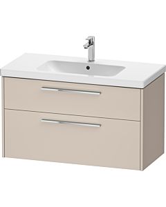 Duravit D-Code meuble sous-vasque DC4673010910000 , poignée chromée, Taupe Matt , suspendu, tiroirs 2, 984x555x460 mm