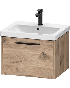 Duravit D-Code Vanity unit DC46650BD550000 Handle Diamond Black, Oak Marble, Wall-mounted, 584x400x460 mm