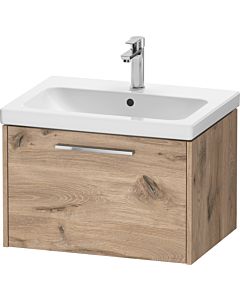 Duravit D-Code Waschtischunterschrank DC4666010550000 Griff Chrom, Eiche Marmor, Wandhängend, Auszug 1, 634x400x460 mm