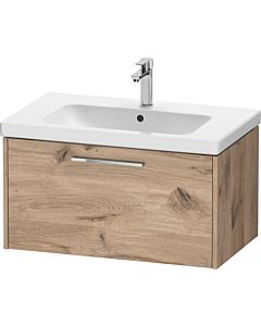 Duravit D-Code Waschtischunterschrank DC4667010550000 Griff Chrom, Eiche Marmor, Wandhängend, Auszug 1, 784x400x460 mm