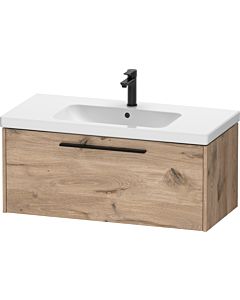 Duravit D-Code Vanity unit DC46680BD550000 Handle Diamond Black, Oak Marble, Wall-mounted, 984x400x460 mm