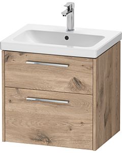 Duravit D-Code Waschtischunterschrank DC4670010550000 ,Griff Chrom, Eiche Marmor, Wandhängend, Schubkästen 2, 584x555x460 mm