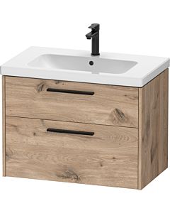 Duravit D-Code Waschtischunterschrank DC46720BD550000 ,Griff Diamantschwarz, Eiche Marmor, Wandhängend, Schubkästen 2, 784x555x460 mm