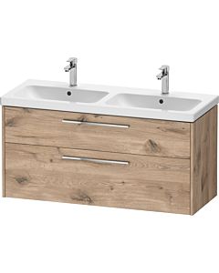 Duravit D-Code Doppel-Waschtischunterschrank DC4674010550000 ,Griff Chrom, Eiche Marmor, Wandhängend, Schubkästen 2, 1184x555x460 mm