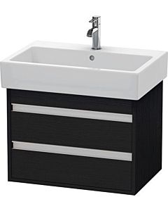 Duravit Ketho Waschtisch-Unterschrank KT662401616 65 x 44 cm, Eiche schwarz, 2 Schubkästen, wandhängend