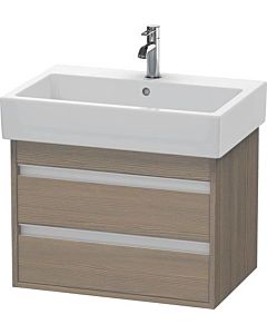 Duravit Ketho Waschtisch-Unterschrank KT662403535 65 x 44 cm, Eiche terra, 2 Schubkästen, wandhängend