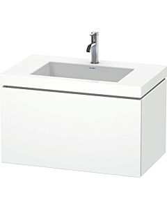 Duravit L-Cube vanity unit LC6917O1818 80 x 48 cm, 2000 tap hole, matt white, 2000 pull-out