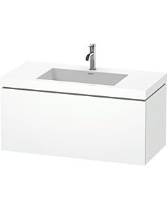 Duravit L-Cube vanity unit LC6918O1818 100 x 48 cm, 2000 tap hole, matt white, 2000 pull-out