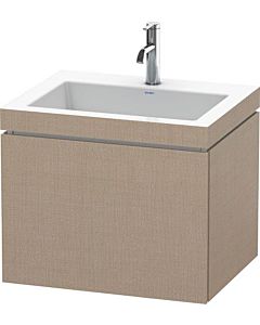 Duravit L-Cube vanity unit LC6916O7575 60 x48 cm, 2000 tap hole, linen, 2000 pull-out