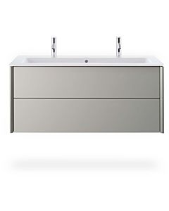 Duravit Me by Starck furniture washbasin 2361120024 123 x 49 cm, with 2 tap holes, overflow, tap platform, white