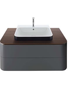 Duravit Happy D.2 washbasin console HP031E06969 100 x 55 cm, with 2000 cut-out, brushed walnut