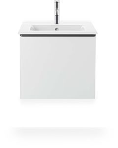 Duravit Me by Starck furniture washbasin 23365300601 53 x 43 cm, white WonderGliss, without tap hole, with overflow, with tap hole bench