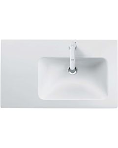 Duravit Me by Starck furniture washbasin 2346830000 83x49cm, basin on the right, with overflow, tap platform, 2000 tap hole, white