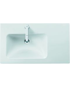 Duravit Me by Starck furniture washbasin 2345833260 83x49cm, basin on the left, with overflow, tap platform, without tap hole, white satin finish