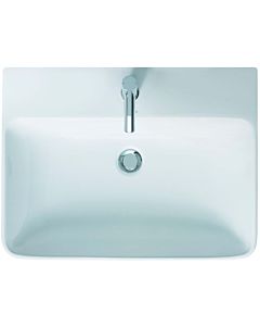 Duravit Me by Starck washbasin 2335653200 65 x 49 cm, white silk matt, with tap hole, with overflow, with tap platform