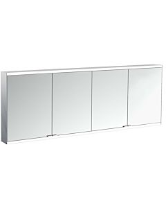 Emco prime armoire à miroir éclairée en saillie 949713564 1800x700mm, 4 portes, noir/miroir