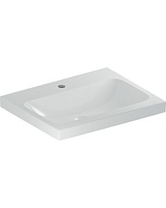 Geberit iCon light lavabo 501834005 60x48cm, trou pour robinetterie central, sans trop-plein, blanc