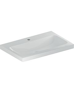 Geberit iCon light lavabo 501835005 70x48cm, trou pour robinetterie central, sans trop-plein, blanc