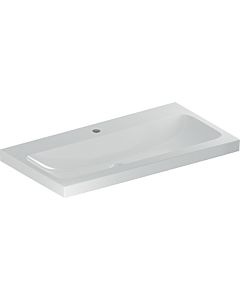 Geberit iCon light lavabo 501836005 90x48cm, trou pour robinetterie central, sans trop-plein, blanc