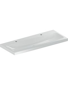 Geberit iCon light lavabo 501837005 120x48cm, trou à droite / gauche, sans trop-plein, blanc